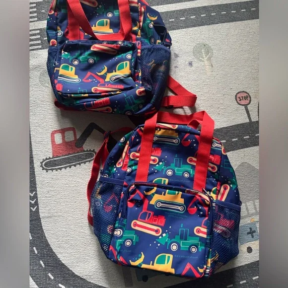 H&M Colorful Construction Print Backpack Set - Picture 4 of 4